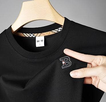 оверсайз мужские: Базовая мужская футболка - Классический крой с круглым воротом - — 2