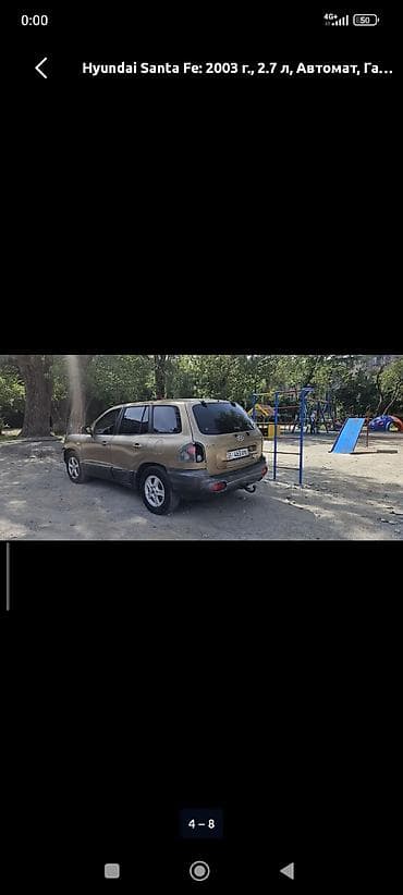range over: Hyundai Santa Fe: 2003 г., 2.7 л, Автомат, Бензин, Кроссовер — 3