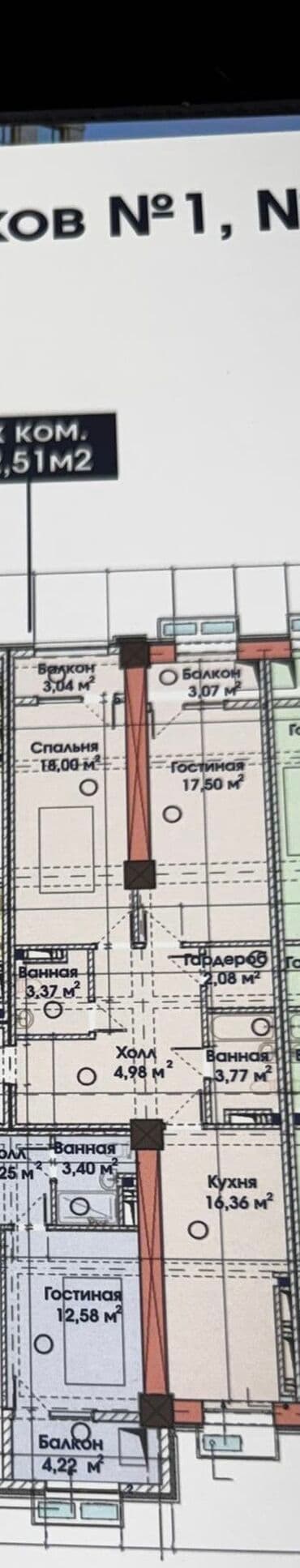 дом недостроенный: Курулуп жатат, Элитка, 2 бөлмө, 81 кв. м — 31