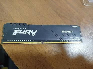 Оперативная память (RAM) для ПК, Б/у, Kingston Fury, 8 ГБ, DDR4, 3200 МГц
