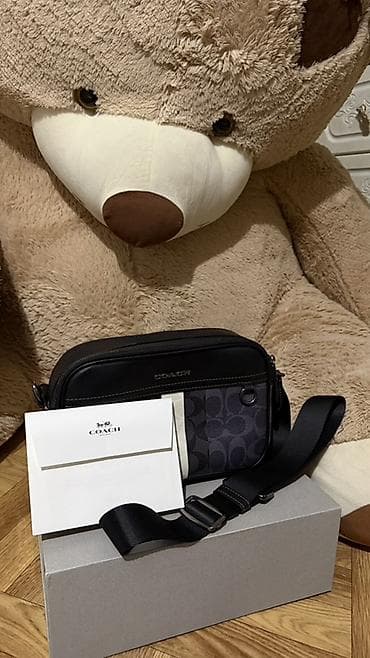 Классическая сумка, Coach, США, Материал: Комбинированный материал, Застежка на молнии, Унисекс, Новый