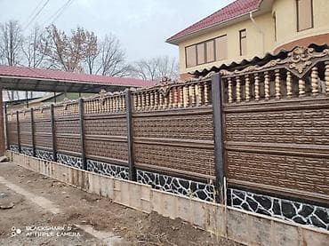 заборы из пескоблока бишкек: Бетонный еврозабор, Другой бренд, Без отделки, Новый, Оптом,Безналичный расчет — 7