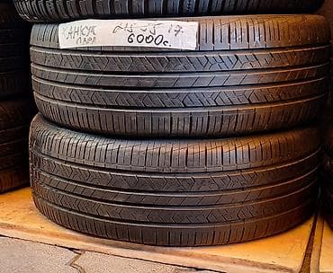 шины hankook: Шины 215 / 55 / R 17, Лето, Б/у, Пара, Легковые, Корея, Hankook — 1