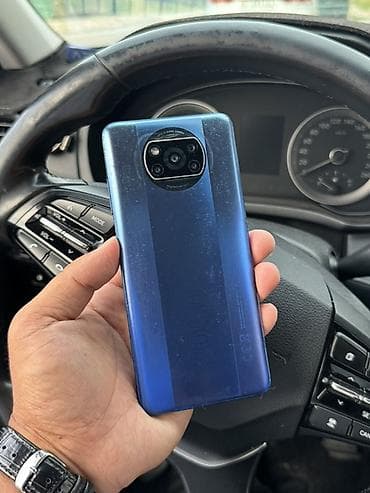 Техника жана электроника: Poco X3 NFC, Колдонулган, 128 ГБ, түсү - Көк, 2 SIM — 1