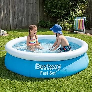 Надувной бассейн 183х51 Bestway Fast Set - Круглая модель с надувным