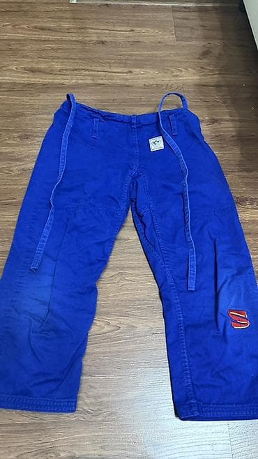 Кимоно для дзюдо KuSakura (синее), комплект на рост 150, но маломерит