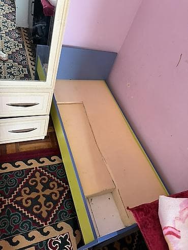кровать двухспалка: Двуспальная кровать, С матрасом, длина - 200 см — 4