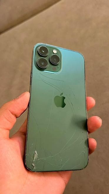 IPhone 13 Pro Max, Колдонулган, 256 ГБ, Alpine Green, Коргоочу айнек, 75 % — 1