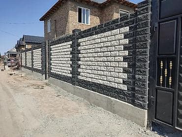 электри: Декоративные бетонные заборные панели и столбы - Материал — 1