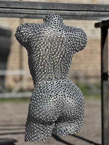 пленка для кузова: Металлическая скульптура «Торс» - Материал: сталь (собран из — 1