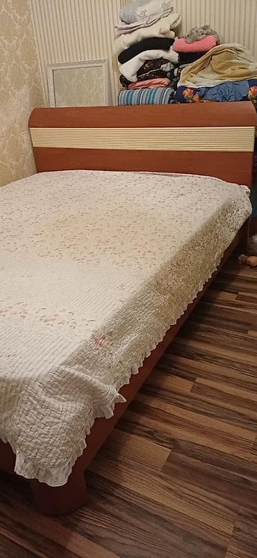 Эки кишилик керебет, Каркассыз матрас, узуну - 200 см