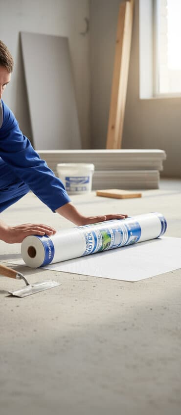 наполнитель бумажный: Рулон стеклохолста «STENOTEK». Предназначен для защиты от трещин и — 1