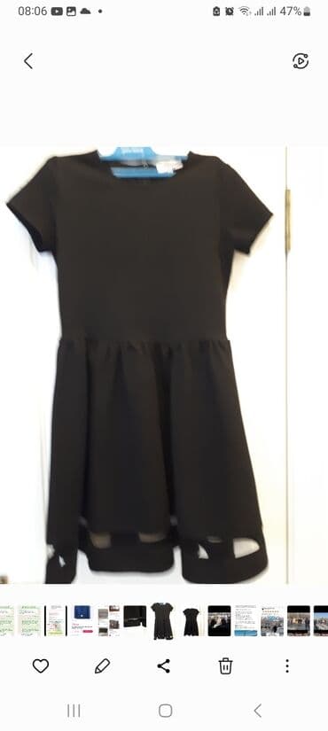 Повседневное платье, Турция, Лето, Креп, S