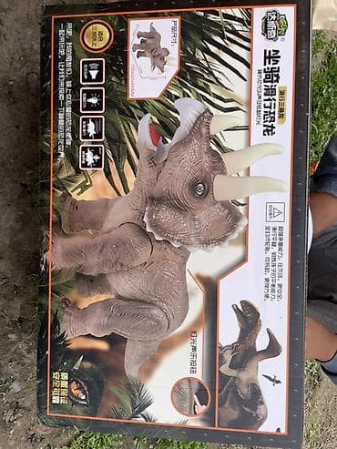 радужный друг: Интерактивный детский динозавр-ездовой (трицератопс/длинношеий) - — 1