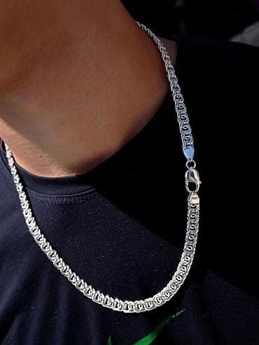 Жеке буюмдар: Серебряная цепь "Бисмарк" 90 грамм Серебряные Цепи и Браслеты ручной — 3