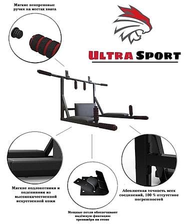 3 в 1 турник: Турник, 3 в 1, Настенный, Новый — 7