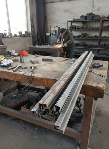 электро м: Металлическая ферма, Форма: Треугольник, Длина: 12 м, Резка — 1