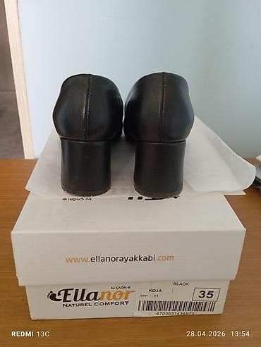 туфель: Туфли, 35, Б/у, цвет - Черный, Платная доставка — 2