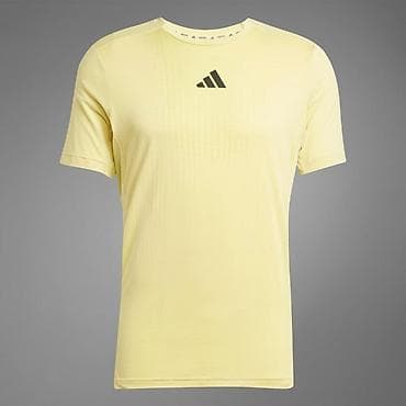 спортивный костюм лининг: Мужская футболка, L, Adidas, Новый, цвет - Желтый — 1