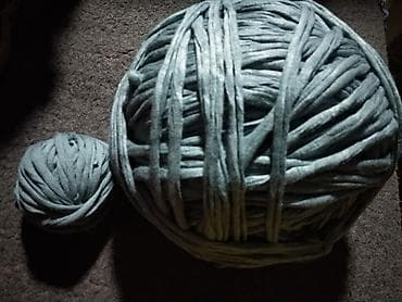 хомяк даром: Большой клубок трикотажной пряжи за 50 сом вес 1 кг — 3