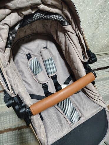 дождевик для коляски: Коляска, цвет - Золотой, Б/у — 8