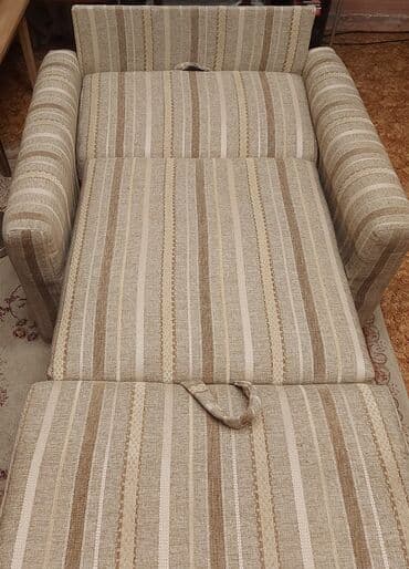 купить кресло кровать недорого бу: Кресло-кровать, Б/у, Односпальный, Самовывоз, цвет - Бежевый — 3