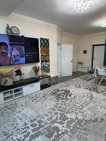 1 бөлмө, 46 м², Асанбай мкр Элитка, 9 кабат, Евро оңдоо