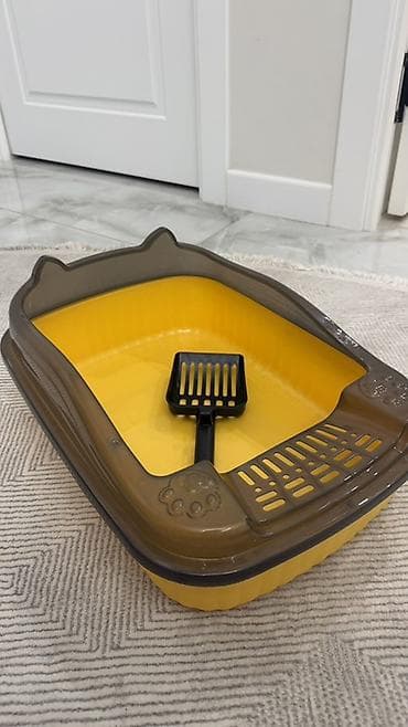 Продажа кошек: Новый лоток для кошек с бортиками + совок - Открытый лоток — 2