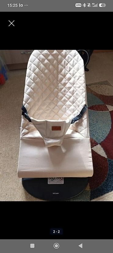 вибро люлька: Люлька, Новый, Качалка, Дерево, цвет - Бежевый, Самовывоз — 6