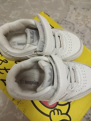 Комплекты одежды: Детские кроссовки Adidas Drop Step (Toddler) - Цвет: белый - Верх — 3