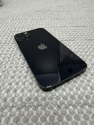 IPhone 13, Б/у, 128 ГБ, Midnight, Коробка, Кабель, 85 %