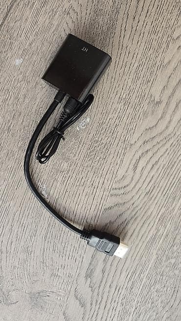 Адаптер HDMI → VGA с аудио - Конвертер сигнала с HDMI на VGA для