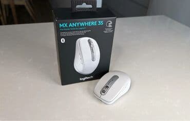 акустические системы logitech со светомузыкой: Мышь Logitech MX Anywhere 3S, черный и белый Height: 100.5 mm Width — 3