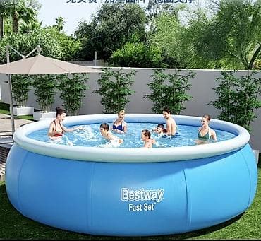 fast: Надувные каркасно-надувные бассейны Bestway Fast Set — круглая серия — 3