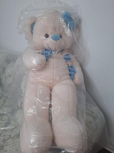 мишки ош: Большие плюшевые медведи - Серый мишка Тедди XXL: очень крупный — 2