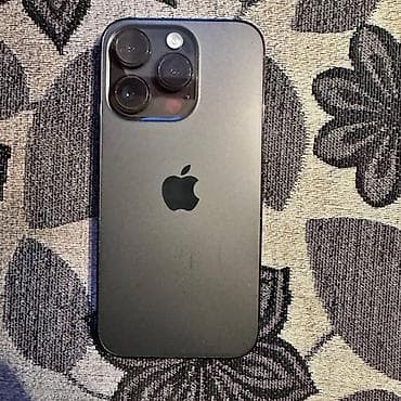 apple studio: IPhone 14 Pro, Б/у, 128 ГБ, Черный, Чехол, Коробка, 77 % — 1