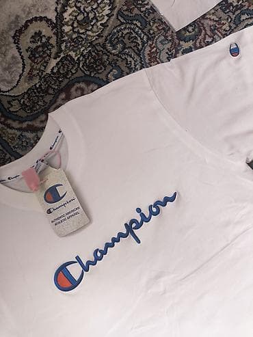 футболка reebok: Мужская футболка, M, Champion, Новый, цвет - Белый, Платная доставка — 2