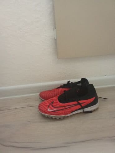 cs go: Бутсы Nike Phantom GT Club DF TF в красно-черном цвете, подходящие для — 1