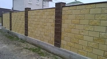сокмо стена: Заборы из шлакоблока — 6