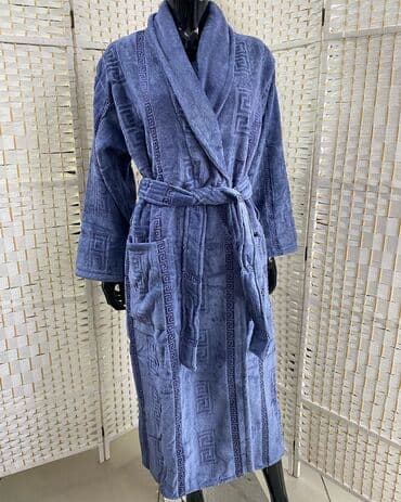 домашние халаты больших размеров: Женские/мужские/детские махровые халаты Теплые халаты 100%хлопок — 3