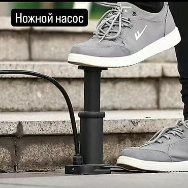 качан: Ножной насос - Компактный ножной насос для накачивания колес и — 1