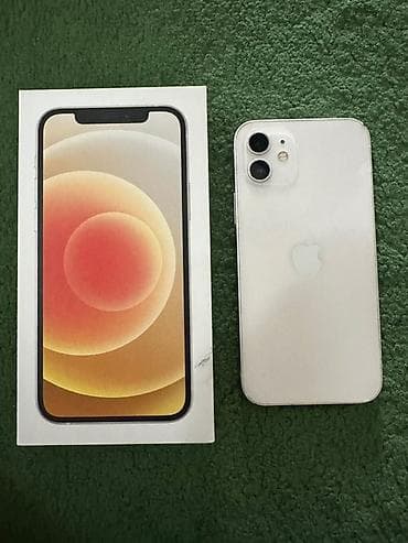IPhone 12, Белый, Коробка, 75 %