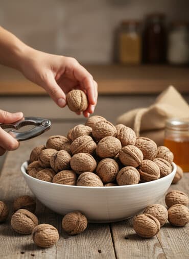 матерчатый шкаф для одежды: Грецкий орех в скорлупе - Натуральные, цельные орехи в плотной — 1
