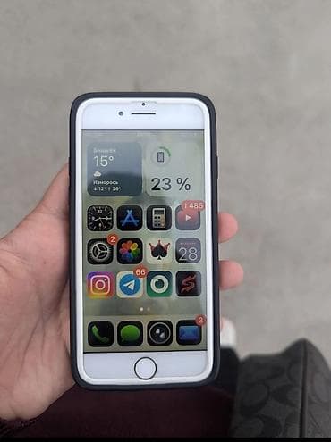 poco c55: IPhone 7, Б/у, 256 ГБ, Золотой, Чехол, 80 % — 2