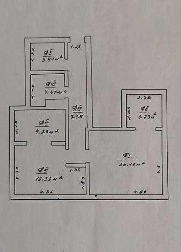 Продажа квартир: 4 комнаты, 62 м², Индивидуалка, 1 этаж — 5