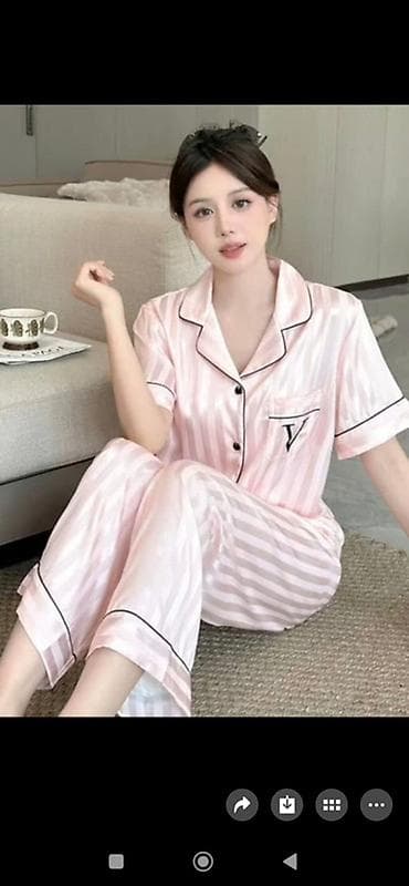 pierre cardin: Пижама, Шелк, Китай, В полоску, M — 3