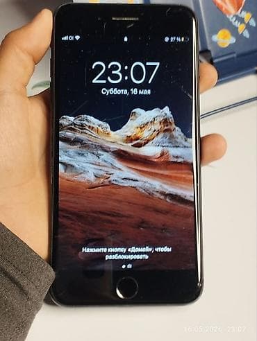 Техника жана электроника: IPhone 7 Plus, Колдонулган, 128 ГБ, Jet Black, Каптама, 100 % — 3