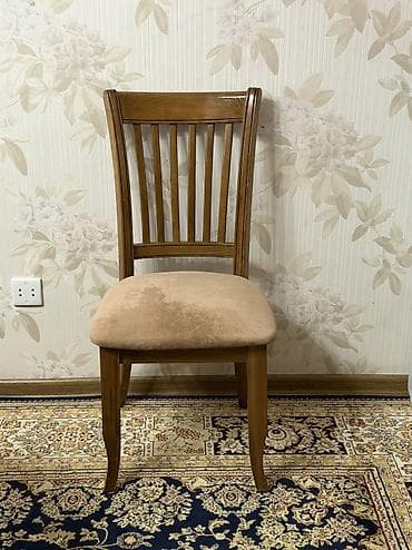 мебель в кухню: Стол и стул для зала, Б/у, цвет - Коричневый — 6