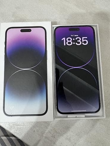 ipone 9: IPhone 14 Pro Max, Б/у, 256 ГБ, Deep Purple, Коробка, 85 % — 5