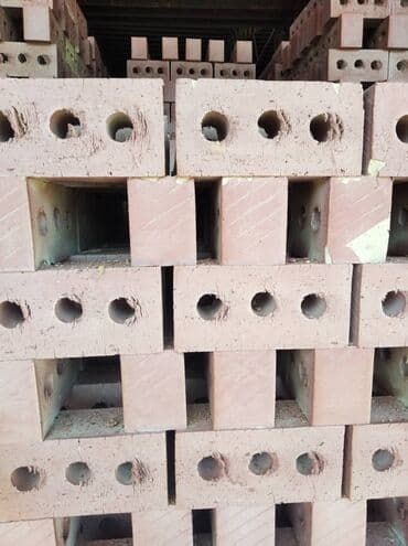 пескоблок буу: Пустотелый, дырчатый, Жженый кирпич, Полублок, 250×120×90 — 5